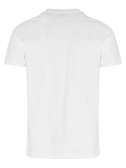 T-Shirt by Diesel for men in cotton white showcases a dramatic silhouette, elegantly detailed with a dramatic crew neckline and for a truly dramatic finish.