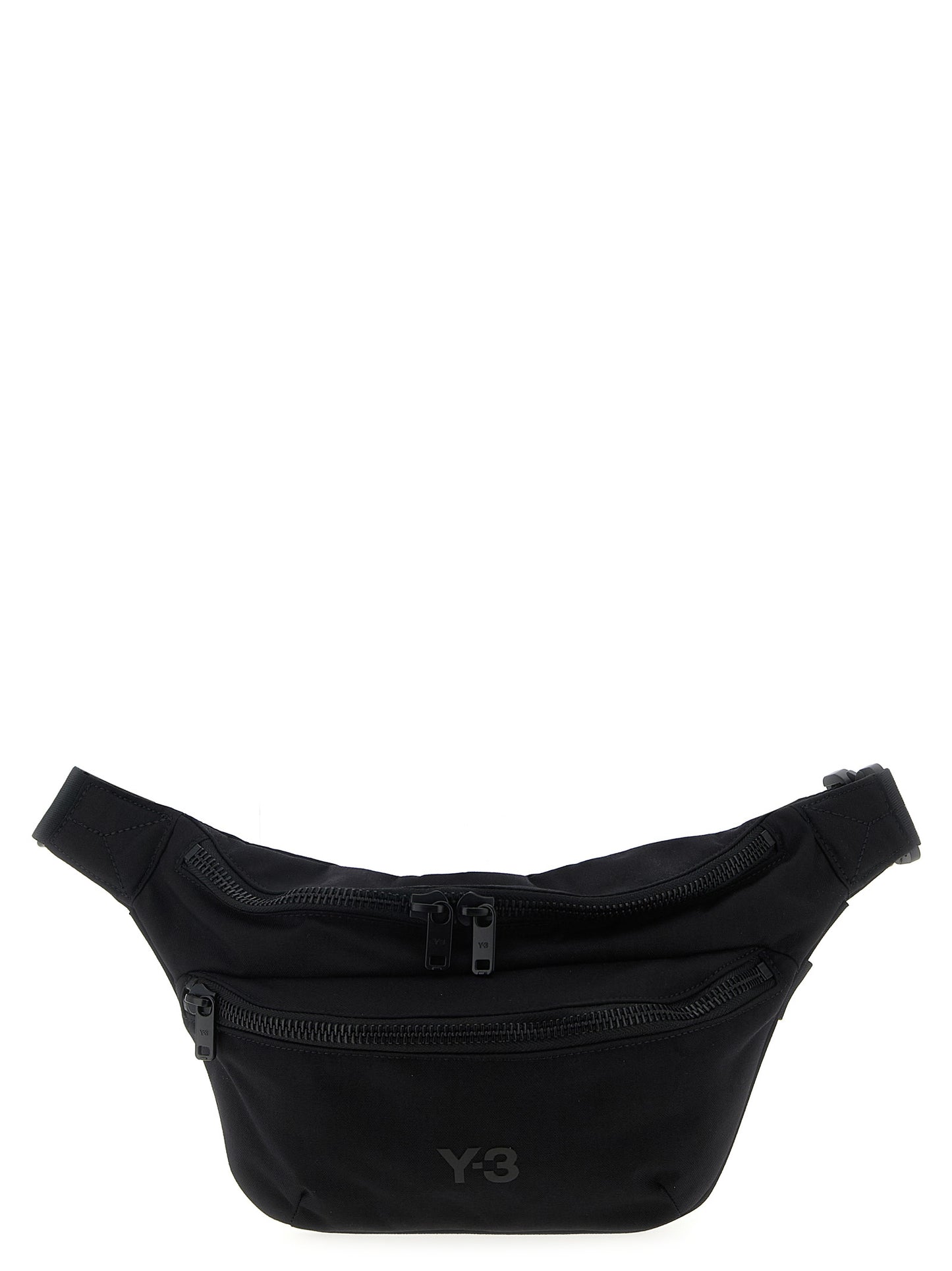 Crossbody Fanny Pack Handbag by Y-3 for unisex in polyamide black features an multi-faceted design with a secure zipper, ample , and versatile crossbody-strap, shoulder-strap & adjustable-strap for a multi-faceted finish.
