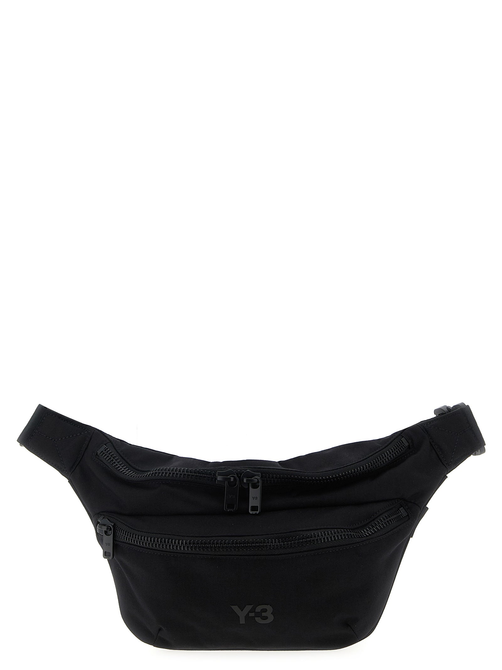 Crossbody Fanny Pack Handbag by Y-3 for unisex in polyamide black features an multi-faceted design with a secure zipper, ample , and versatile crossbody-strap, shoulder-strap & adjustable-strap for a multi-faceted finish.