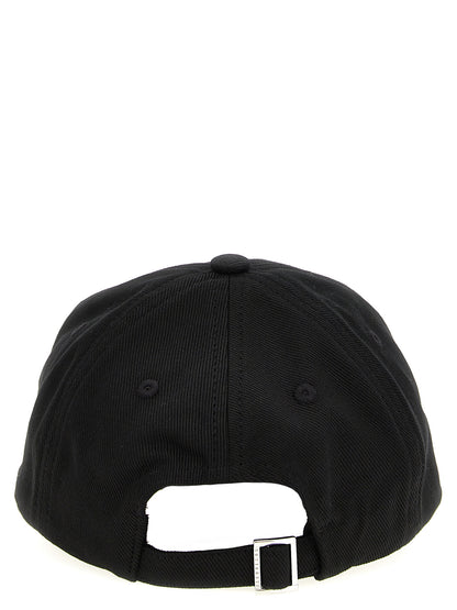 Baseball Cap by Jacquemus for unisex in cotton canvas black presents a tailored silhouette, perfectly capturing the essence of Grace Cotton Canvas Baseball Cap with its tailored finish and superior craftsmanship.