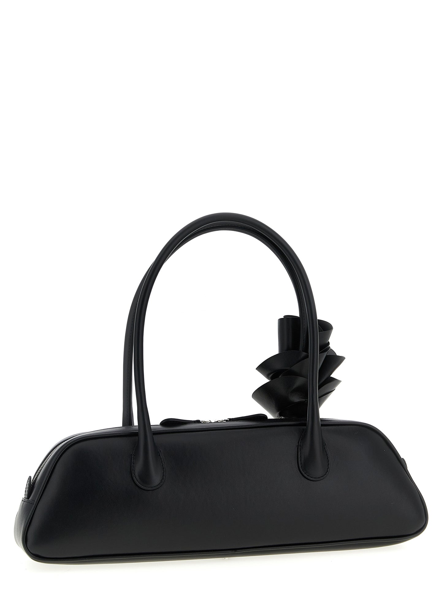 Shoulder Bag by Magda Butrym for women in calfskin leather black, rose & floral features a effortless chic silhouette with a secure zipper, ample , and versatile shoulder-strap & handle for a effortless chic finish.