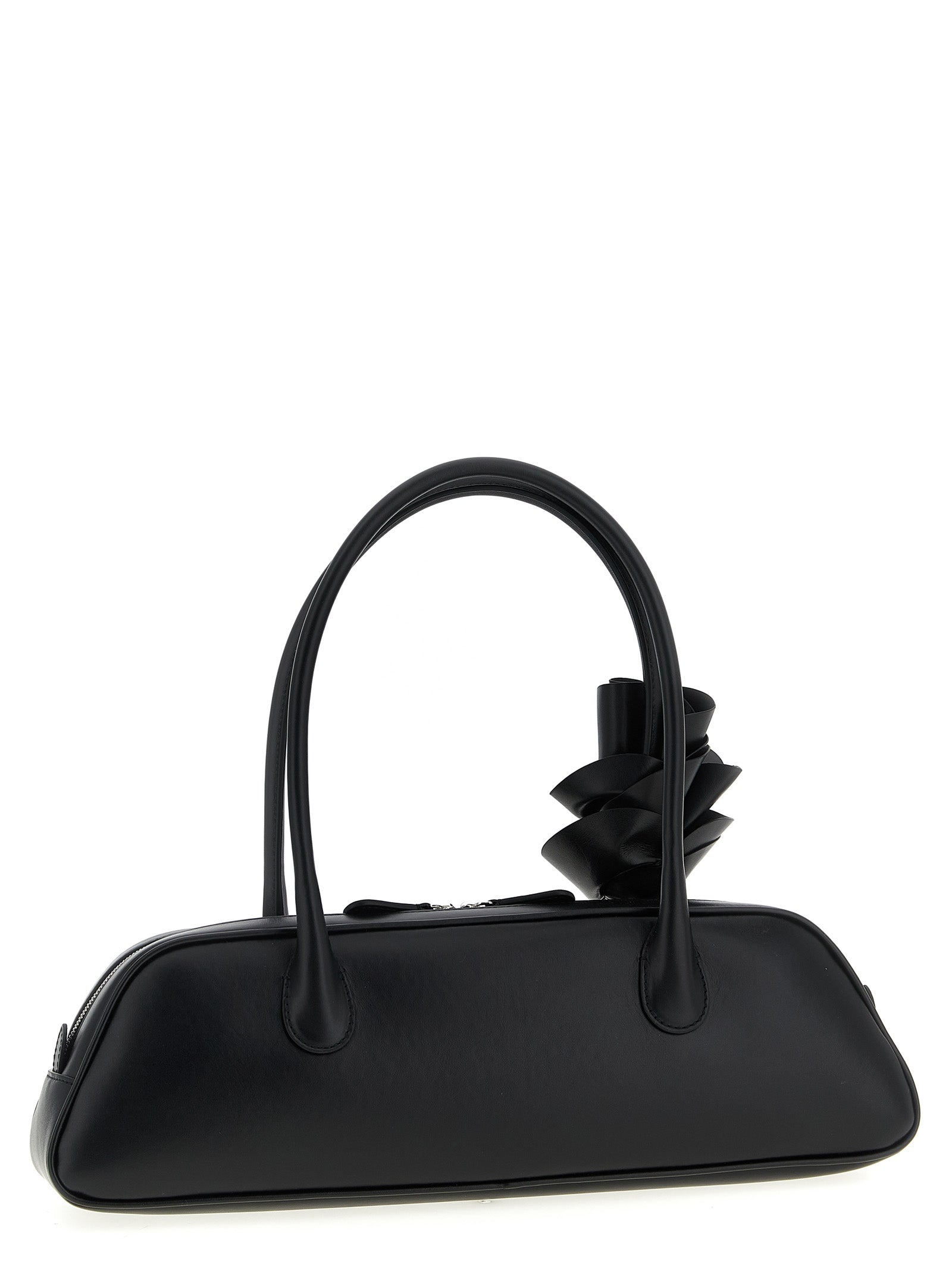 Shoulder Bag by Magda Butrym for women in calfskin leather black, rose & floral features a effortless chic silhouette with a secure zipper, ample , and versatile shoulder-strap & handle for a effortless chic finish.