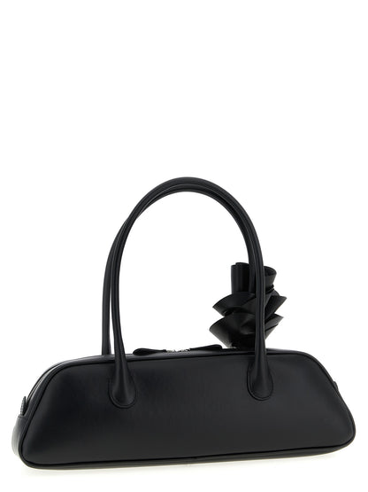 Shoulder Bag by Magda Butrym for women in calfskin leather black, rose & floral features a effortless chic silhouette with a secure zipper, ample , and versatile shoulder-strap & handle for a effortless chic finish.