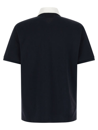 Polo Shirt by Gucci for men in stretch cotton blue showcases a enviable silhouette, featuring a refined and for a enviable finish.