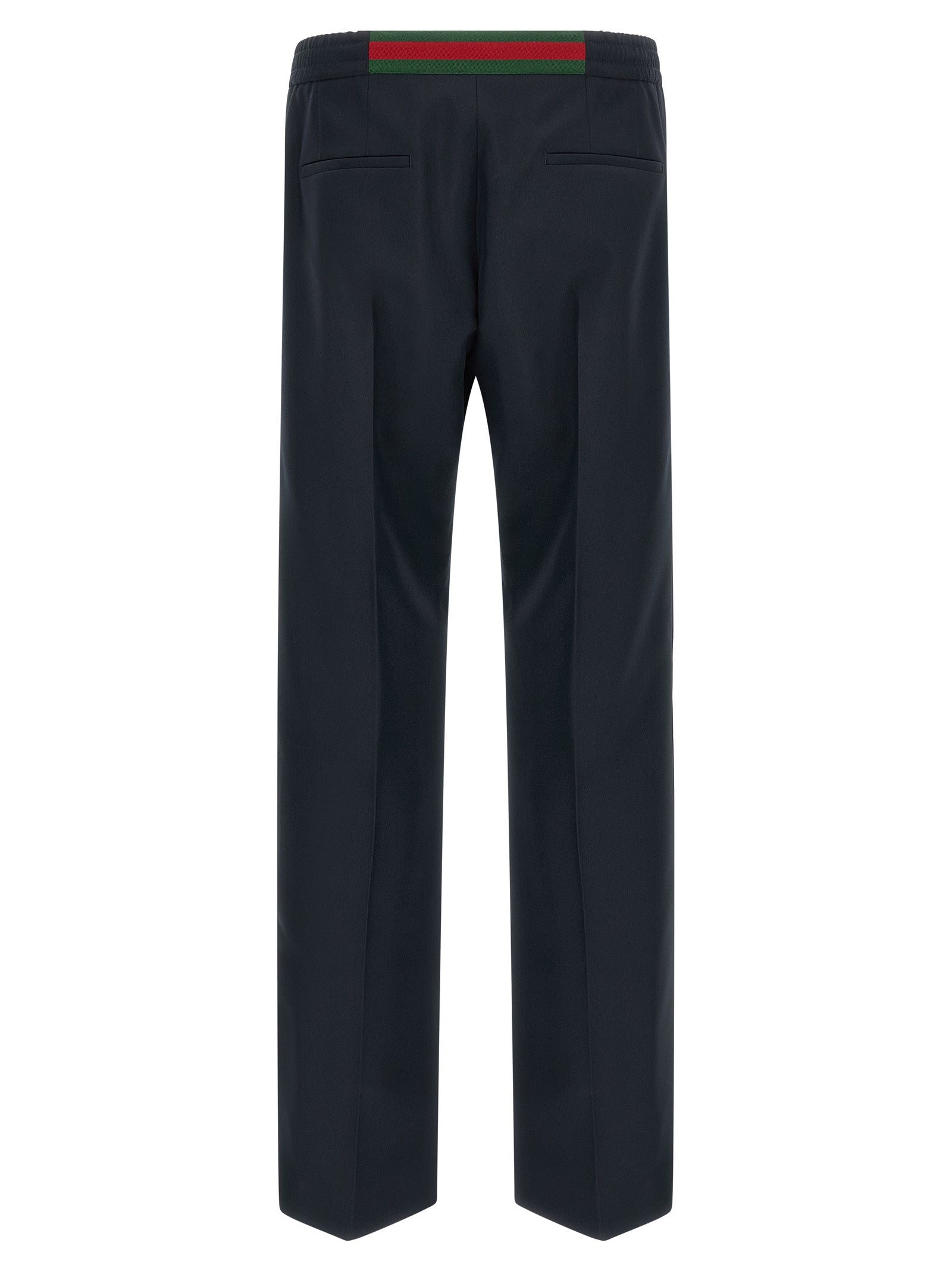 Casual Pants by Gucci for men in polyester blue features an sophisticated and straight-leg with a precise long, creating a sophisticated and sophisticated silhouette.