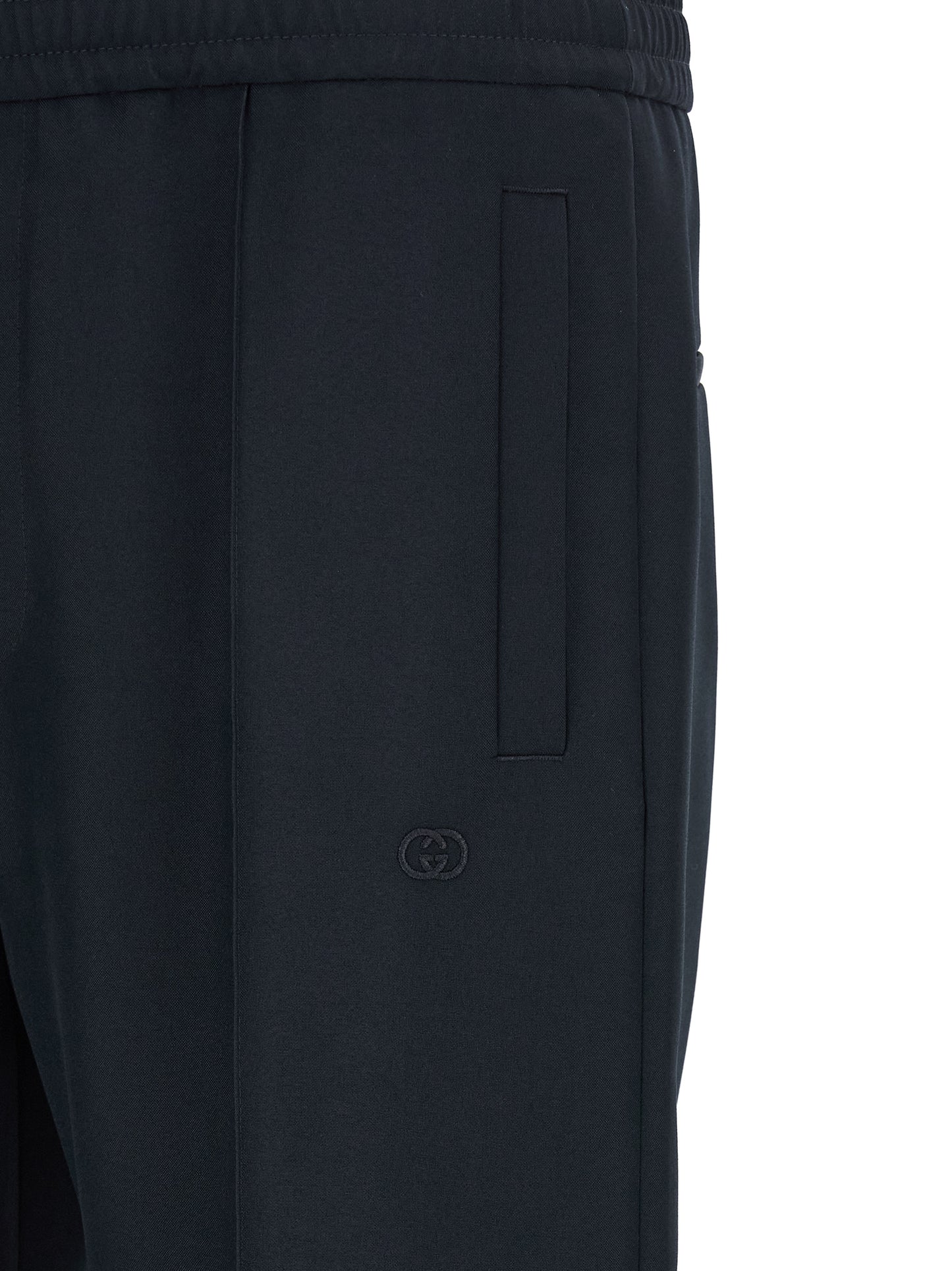 Casual Pants by Gucci for men in polyester blue features a refined silhouette with a refined straight-leg, defined by a and a refined long for a refined finish.