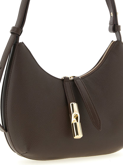 Shoulder Bag by Furla for women in calfskin leather brown presents a versatile silhouette, showcasing a secure zipper and versatile with versatile shoulder-strap, adjustable-strap & handle for a sophisticated look.