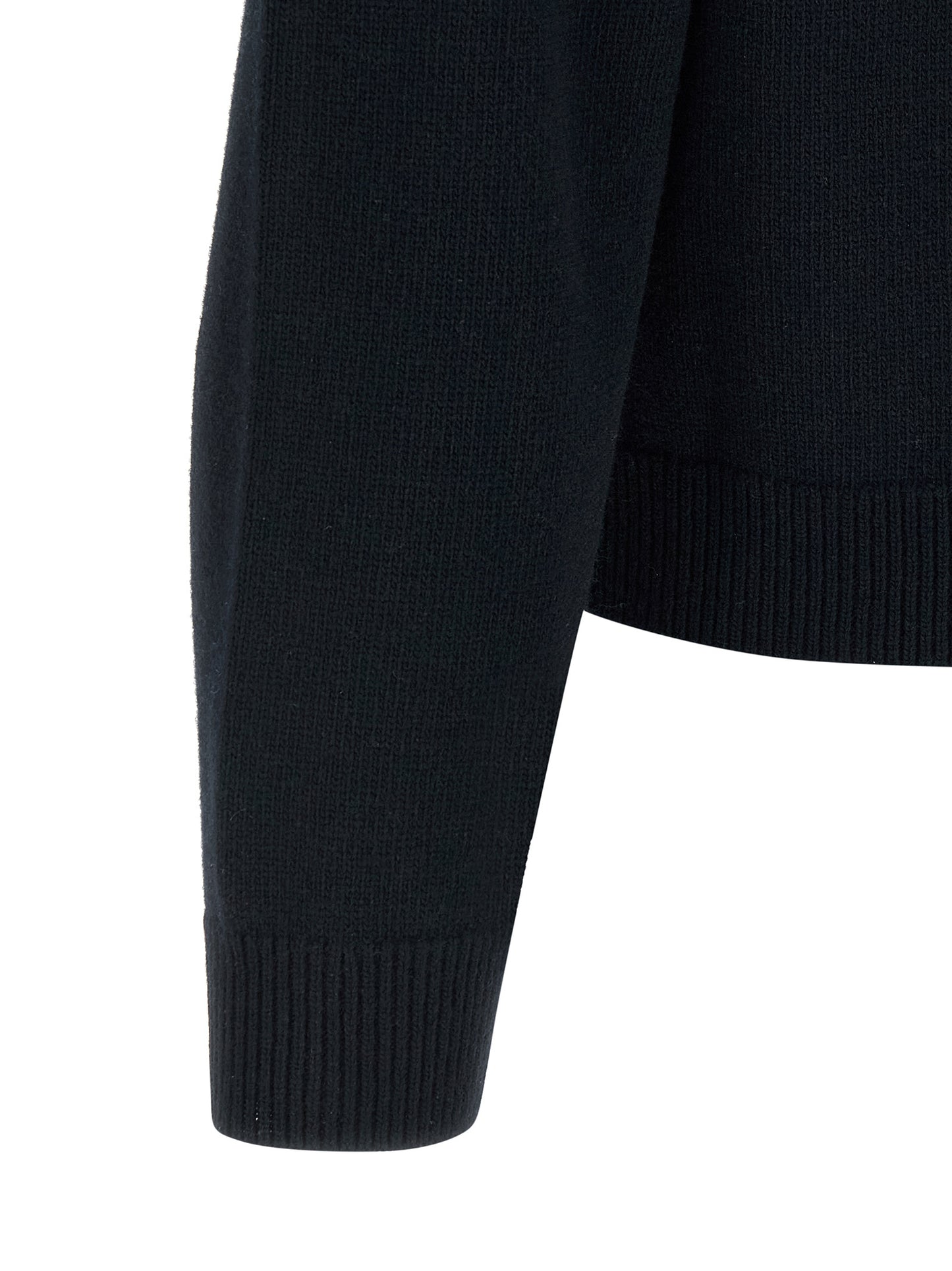 Gucci Men's Relaxed Fit Crew Neck Wool Cardigan - Blue