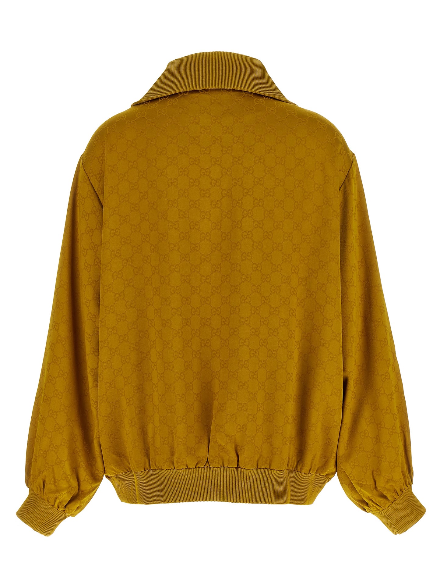Cardigan by Gucci for women in acetate & viscose bicolour, yellow, patterned & jacquard showcases a captivating silhouette, artfully detailed with a captivating and for a truly sophisticated captivating look.