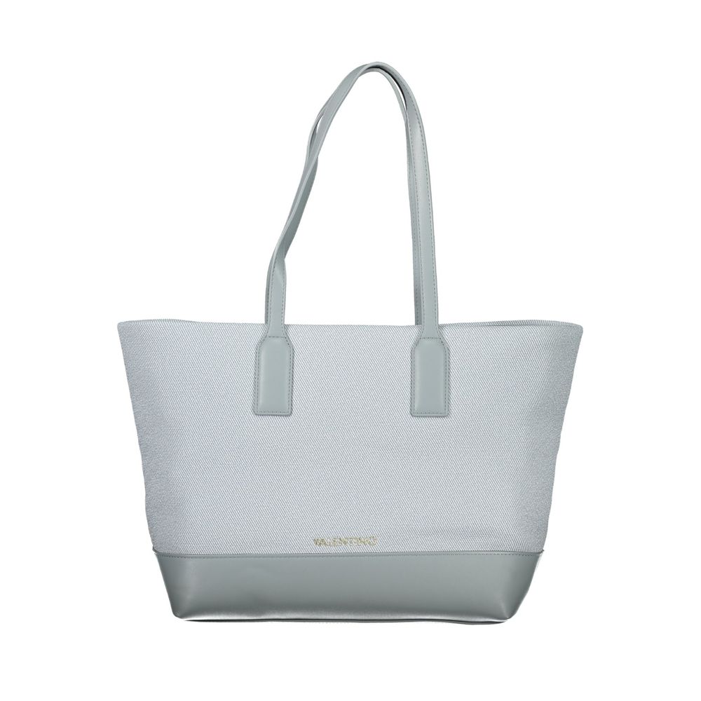 Mario Valentino Polyurethane Shoulder Handbag - Blue