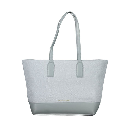 Mario Valentino Polyurethane Shoulder Handbag - Blue