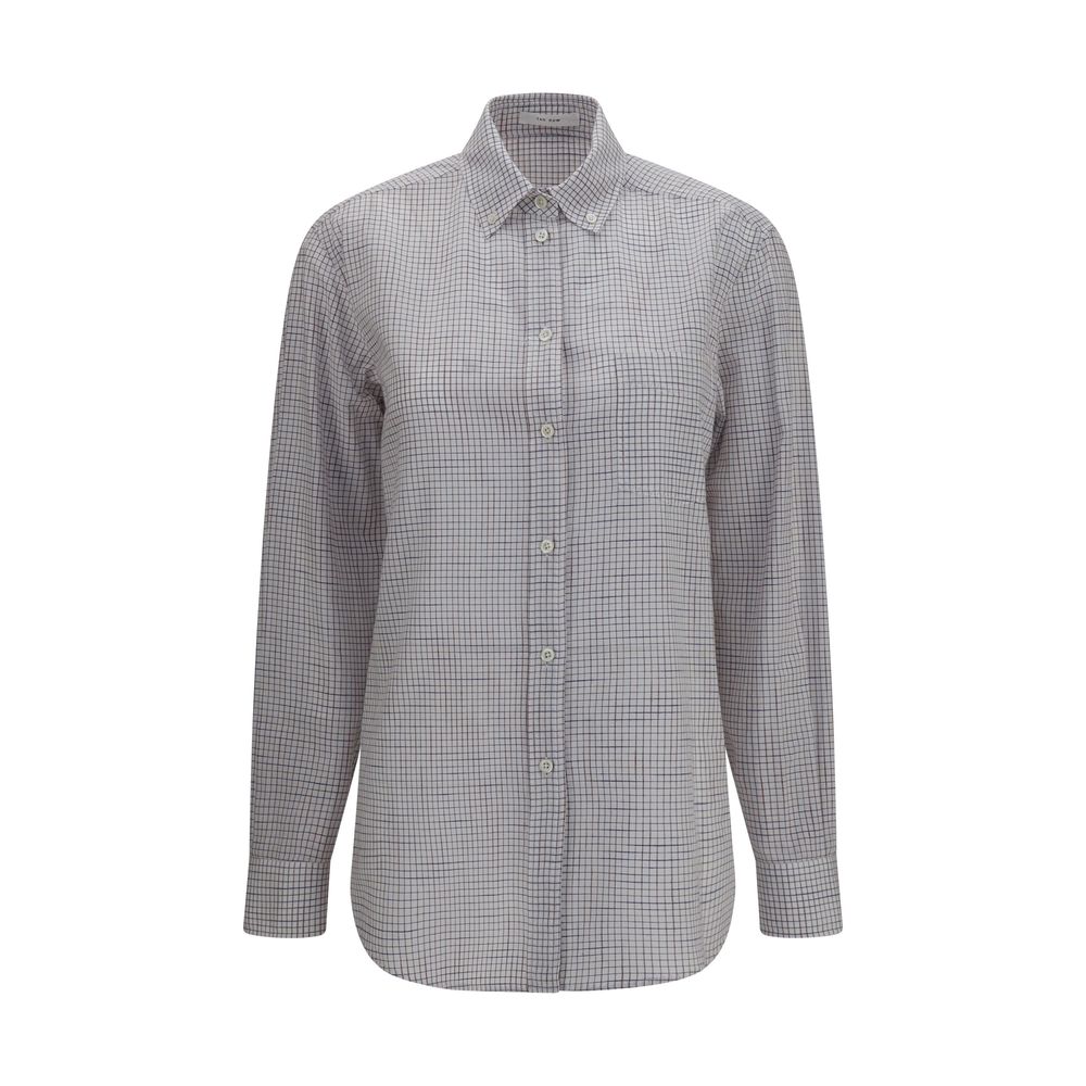 Shirt by The Row for women in cotton multicolor, patterned & checked features an polished silhouette, showcasing a sophisticated and detail for a truly polished finish.