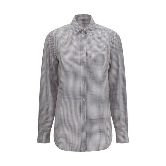 Shirt by The Row for women in cotton multicolor, patterned & checked features an polished silhouette, showcasing a sophisticated and detail for a truly polished finish.