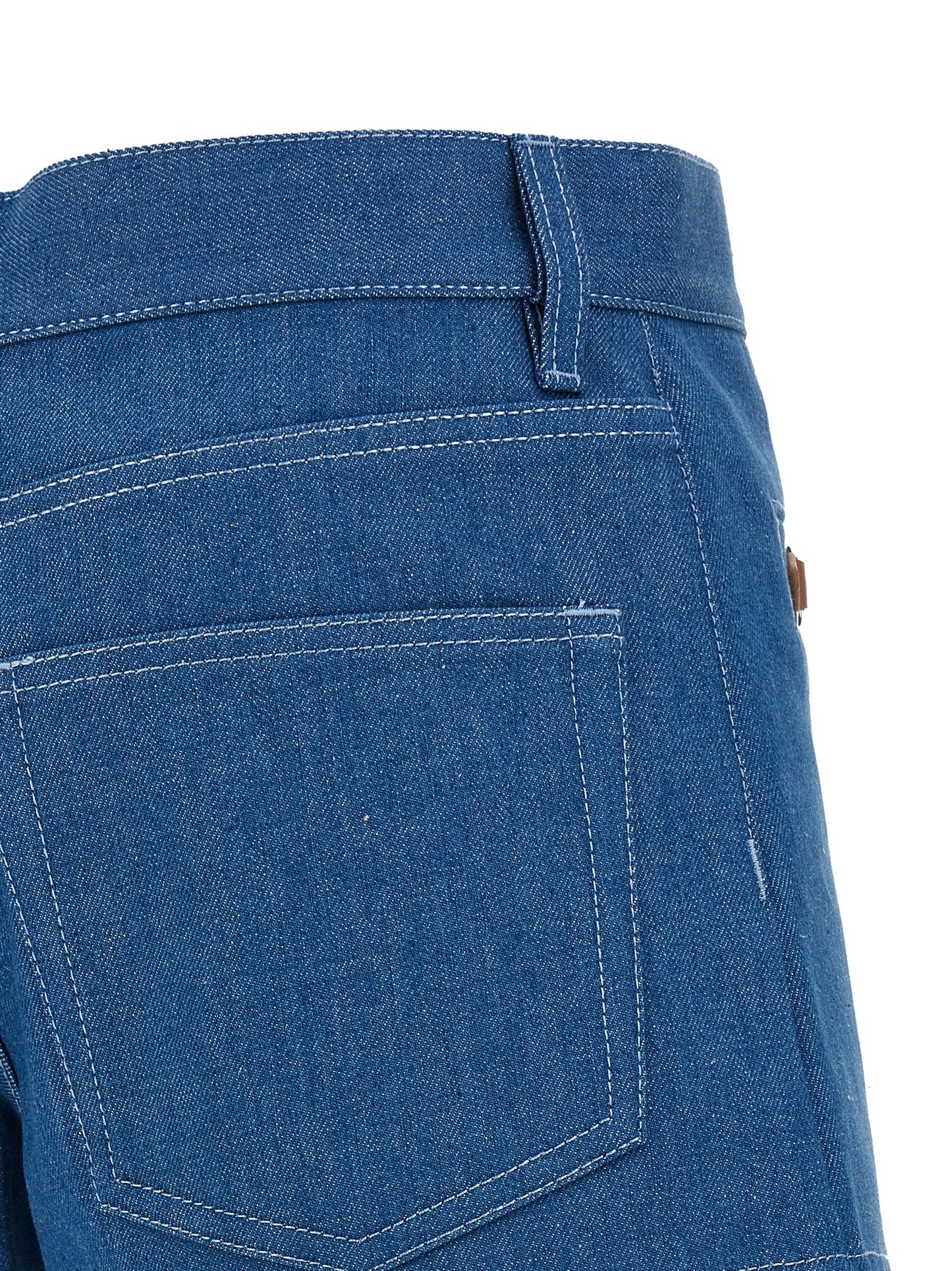 Denim Shorts by Gucci for women in denim cotton blue features an stylish with a short and , showcasing an stylish silhouette for a premium, high-fashion look.