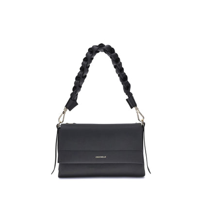 2-in-1 Shoulder & Crossbody Flap Bag by Coccinelle for women in bos taurus calf leather black features a effortless sophistication silhouette, secured by a flap, zipper & magnetic with ample external-pockets and versatile crossbody-strap, shoulder-strap, adjustable-strap & handle for a effortless sophistication finish.
