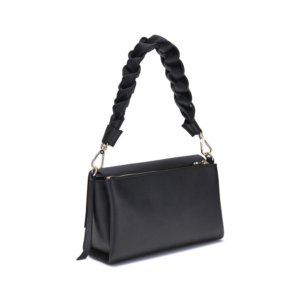 2-in-1 Shoulder & Crossbody Flap Bag by Coccinelle for women in bos taurus calf leather black features a enviable silhouette, showcasing a secure flap, zipper & magnetic, ample external-pockets, and enviable crossbody-strap, shoulder-strap, adjustable-strap & handle for a enviable finish.