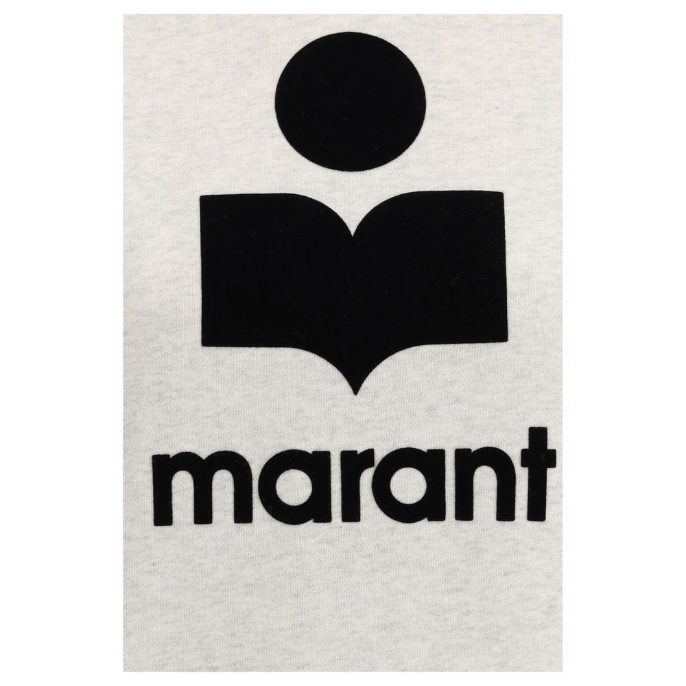 Sweatshirt by Isabel Marant Étoile for women in cotton white, toile & monogram showcases a slouchy chic silhouette, artfully detailed with a slouchy chic and for a slouchy chic finish.