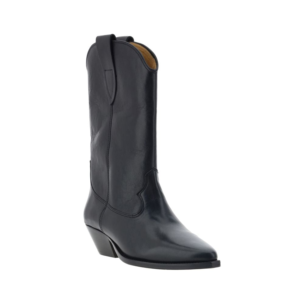Ankle Mid-Calf Boots by Isabel Marant for women in bos taurus calf leather black features an effortless chic silhouette from the Women's Bos Taurus Calf Leather Ankle Mid-Calf Boots collection, showcasing a effortless chic block-heel and refined for an effortless chic look.