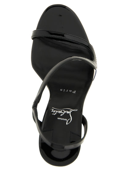 Christian Louboutin Women's PVC & Patent Calfskin Leather Stiletto Sandals - Black