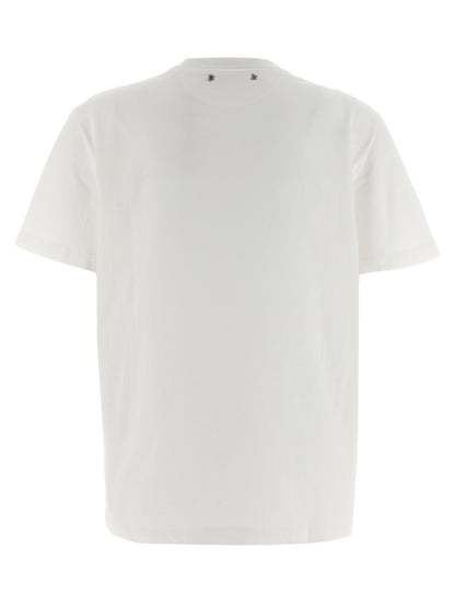 T-Shirt by Golden Goose for women in cotton & crystal white & signature features an edgy silhouette, meticulously detailed with a sophisticated and crew neckline for a truly edgy finish.