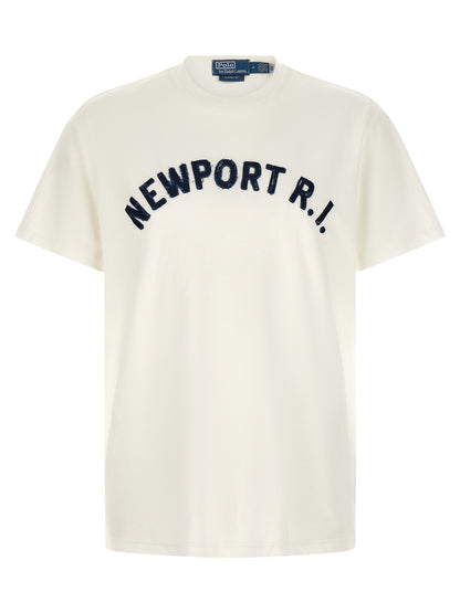 Polo Shirt by Polo Ralph Lauren for men in cotton blue presents a distinguished silhouette, showcasing a sophisticated crew neckline and distinguished for a truly distinguished finish.