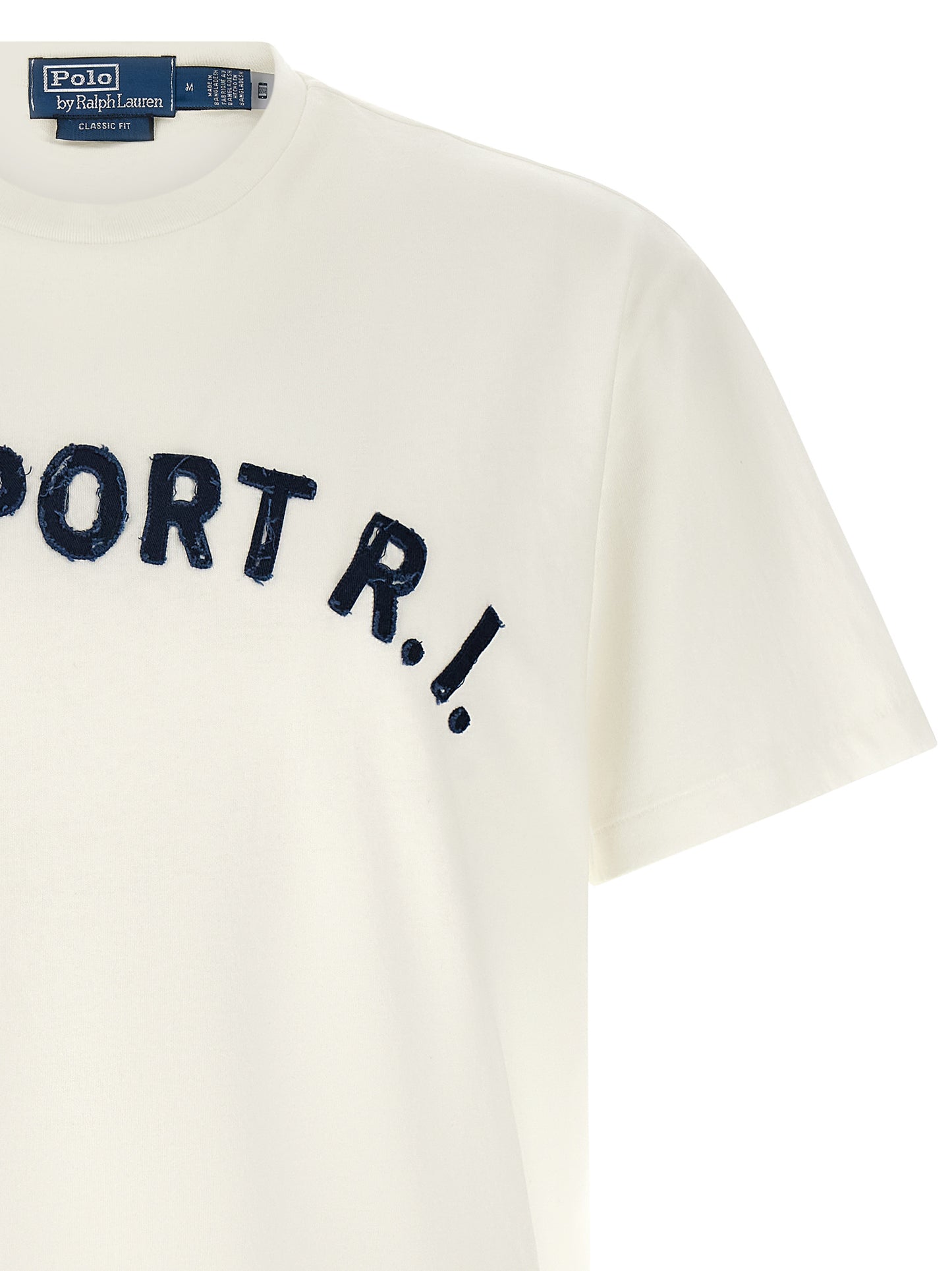Polo Shirt by Polo Ralph Lauren for men in cotton blue showcases a sharp silhouette, detailed with a refined crew neckline and sharp for a sophisticated finish.
