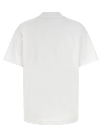 T-Shirt by Off-White for women in cotton black & white features an on trend silhouette, perfectly showcasing a on trend and crew neckline for an elevated aesthetic.