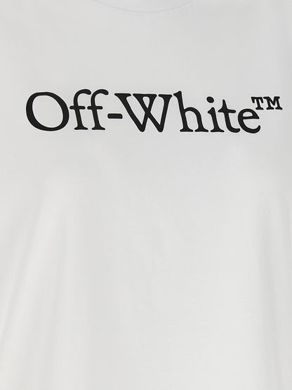 T-Shirt by Off-White for women in cotton black & white features an edgy silhouette, meticulously detailed with a sophisticated and for a truly edgy finish.