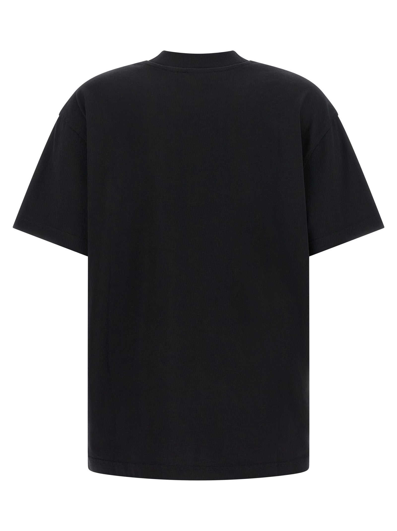 T-Shirt by Off-White for women in cotton black & white features a plush silhouette, showcasing a sophisticated crew neckline and for a truly plush finish.