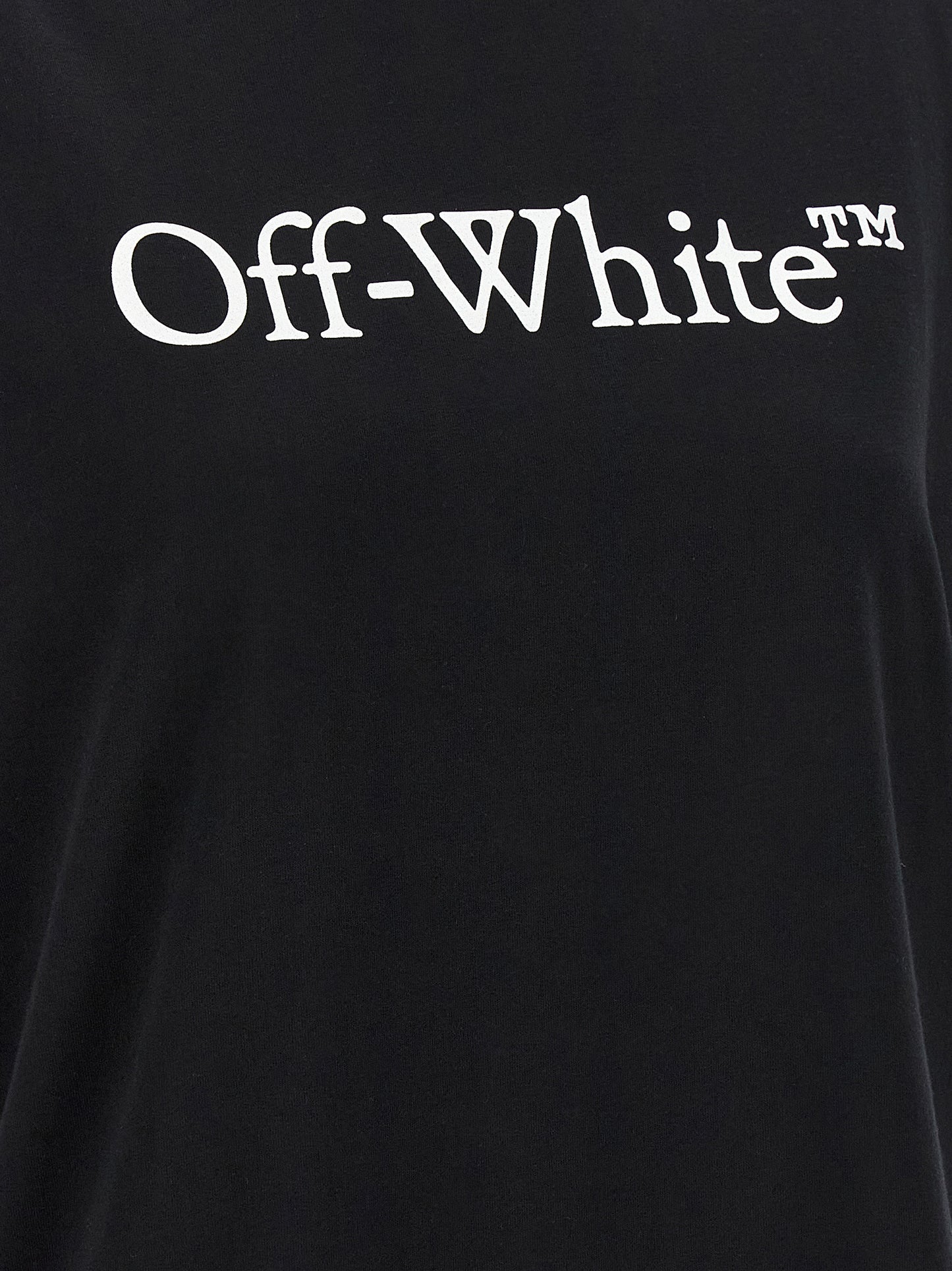 T-Shirt by Off-White for women in cotton black & white showcases a chic silhouette, artfully detailed with a chic and for a chic finish.