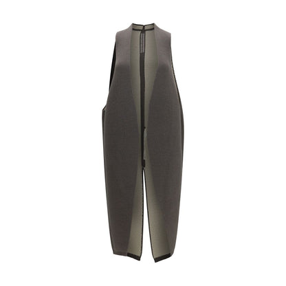 Vest by Rick Owens for women in polyamide wool gray features a chic silhouette, expertly detailed with a refined and premium for a truly chic look.