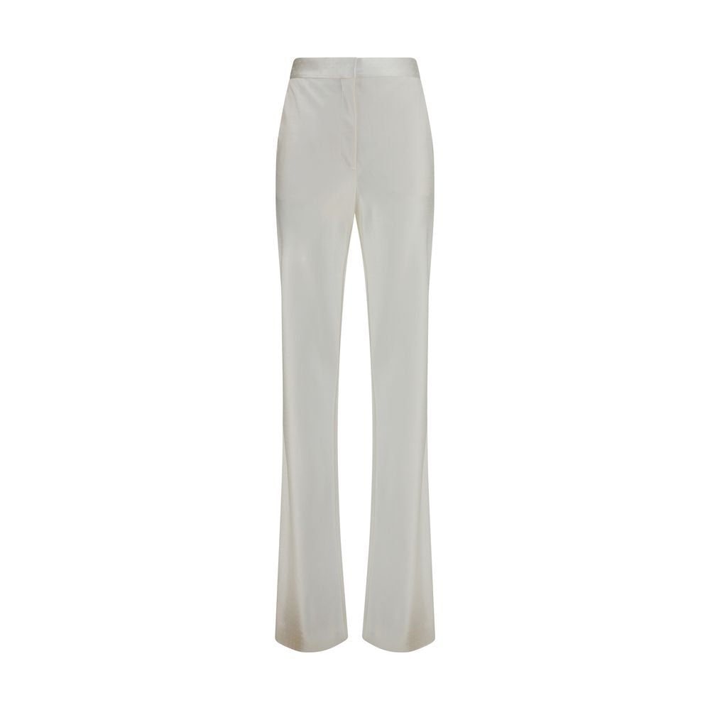 Trousers by Tom Ford for women in viscose silk beige, horn & patterned presents a smart silhouette, meticulously detailed with a smart regular-fit, a smart long, and a smart .