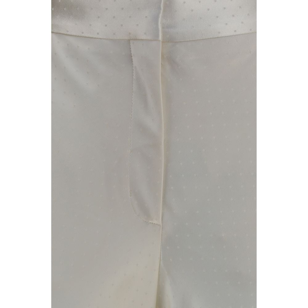 Trousers by Tom Ford for women in viscose silk beige, horn & patterned features a sculptural silhouette, showcasing a sculptural regular-fit and long with a sophisticated for a sculptural finish.