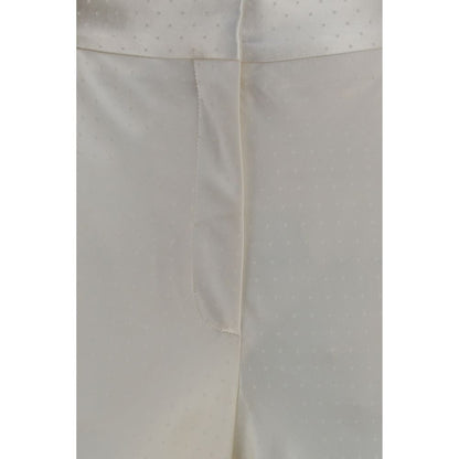 Trousers by Tom Ford for women in viscose silk beige, horn & patterned features a sculptural silhouette, showcasing a sculptural regular-fit and long with a sophisticated for a sculptural finish.