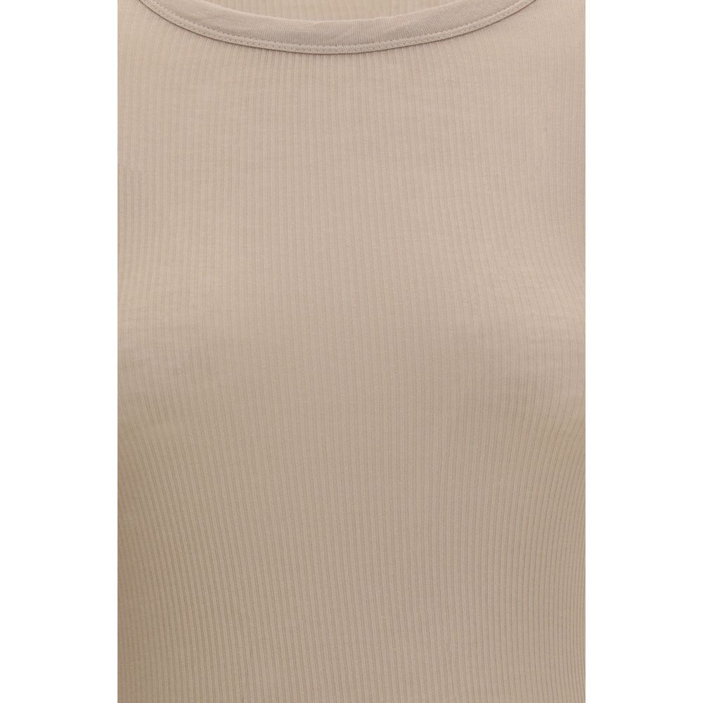 Shirt by Rick Owens for women in silk & viscose beige & signature presents a discerning silhouette, showcasing a sophisticated and for a truly discerning finish.