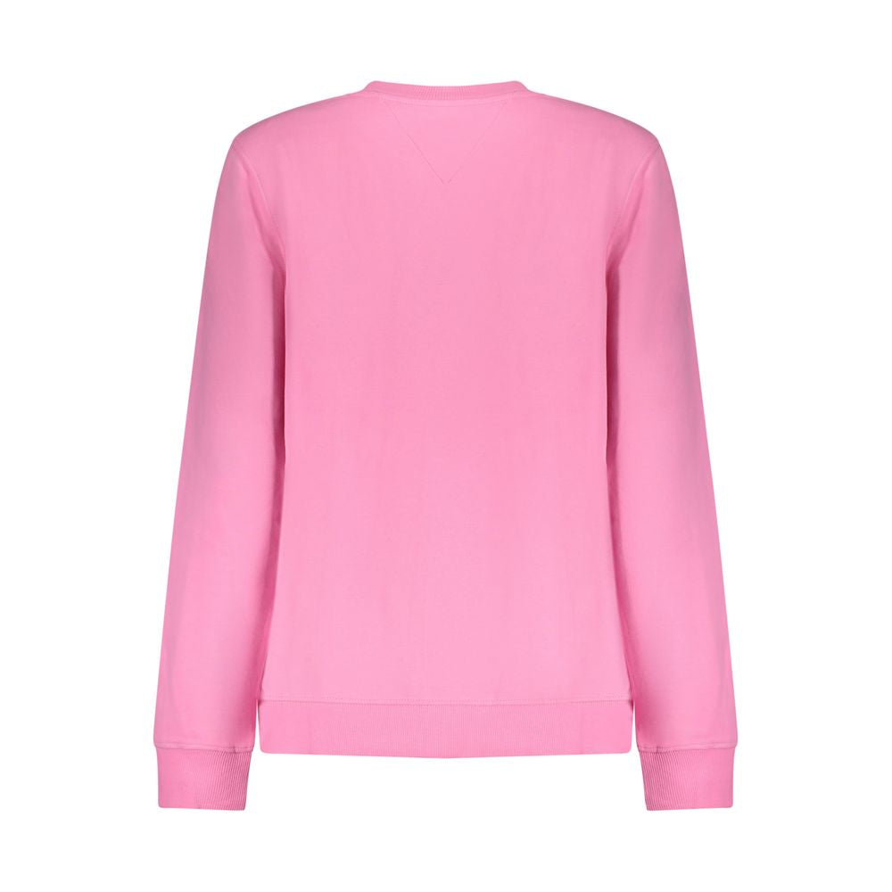 Sweatshirt by Tommy Hilfiger for women in stretch cotton pink & print features a unrivaled silhouette with a refined crew neckline and unrivaled detailing for a sophisticated look.