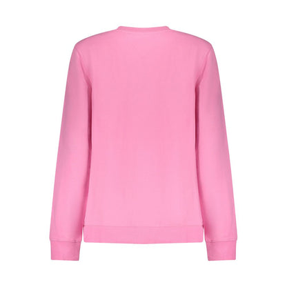 Sweatshirt by Tommy Hilfiger for women in stretch cotton pink & print features a unrivaled silhouette with a refined crew neckline and unrivaled detailing for a sophisticated look.