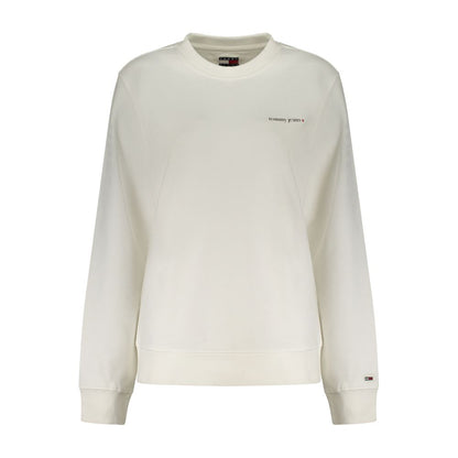 Sweatshirt by Tommy Hilfiger for women in stretch cotton white & print features an exquisite silhouette, showcasing and crew neckline details for a exquisite look.
