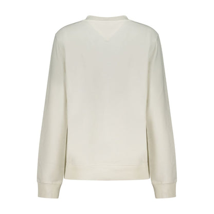 Sweatshirt by Tommy Hilfiger for women in stretch cotton white & print presents a smart casual silhouette, featuring a smart casual crew neckline and for a sophisticated look.