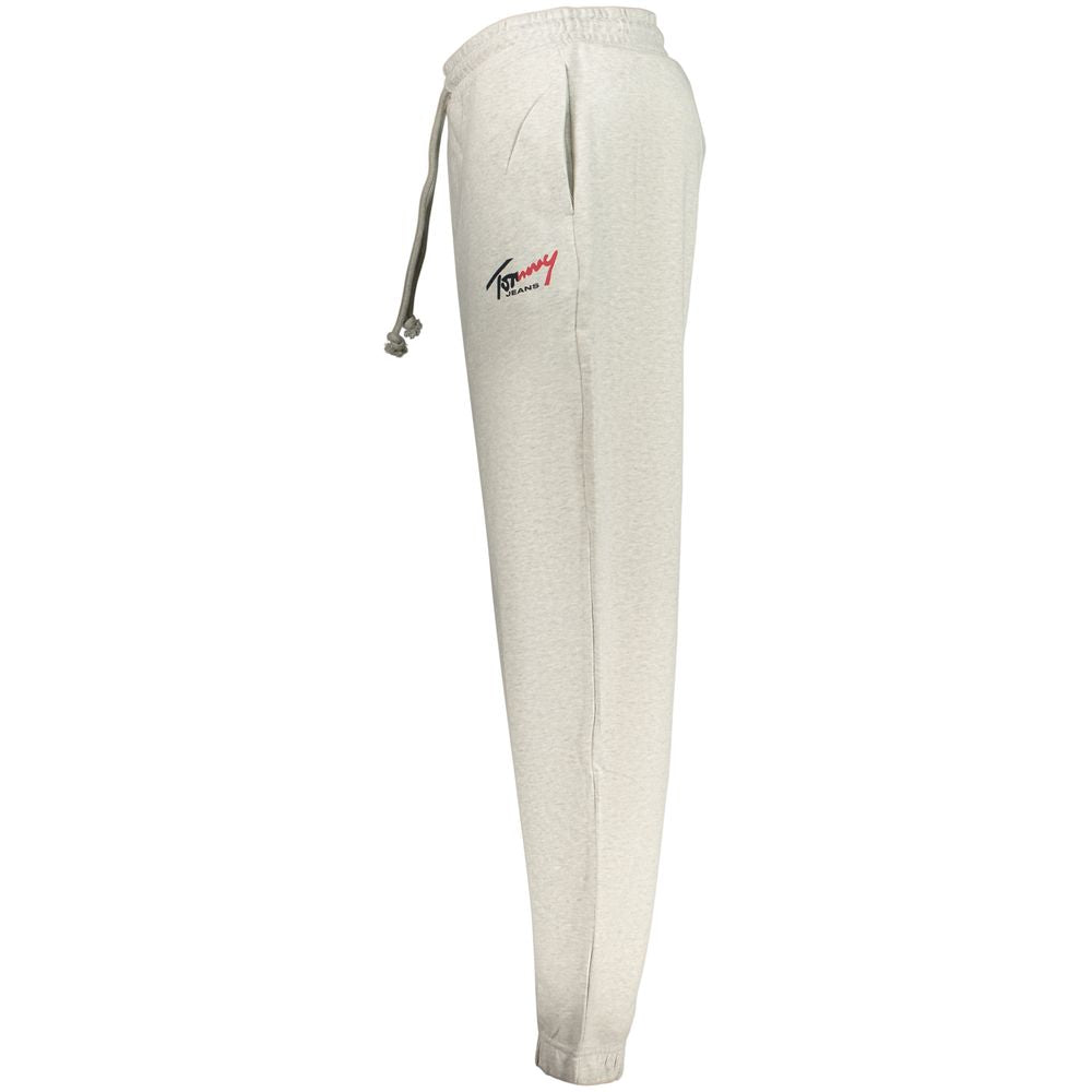 Joggers by Tommy Hilfiger for men in cotton gray & print features an sartorial athletic and long with a cut for a sartorial finish.