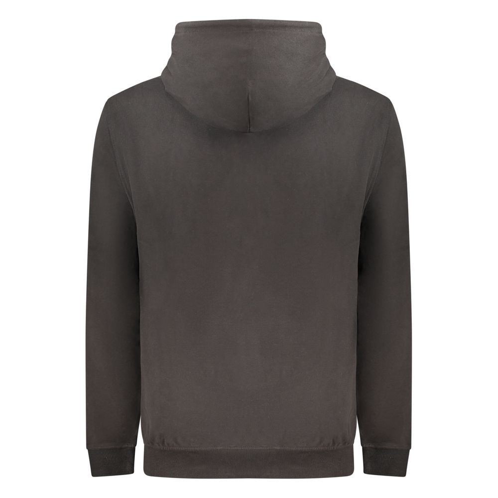 Hooded Sweatshirt Hoodie by Tommy Hilfiger for men in cotton black features a authentic silhouette, showcasing a sophisticated and authentic detail for a refined finish.