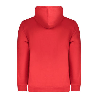 Hooded Sweatshirt Hoodie by Tommy Hilfiger for men in cotton red & print features an avant-garde silhouette, showcasing a sophisticated and detail for a truly avant-garde finish.