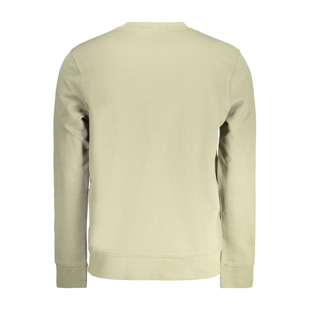 Sweatshirt by Calvin Klein for men in cotton green presents a smart casual silhouette, featuring a smart casual and for a sophisticated look.