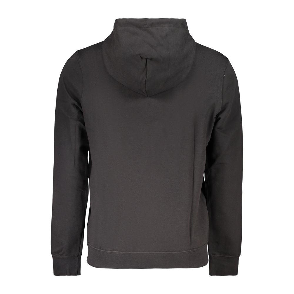 Hooded Sweatshirt Hoodie by Calvin Klein for men in cotton black features a authentic silhouette, showcasing a sophisticated and authentic detail for a refined finish.