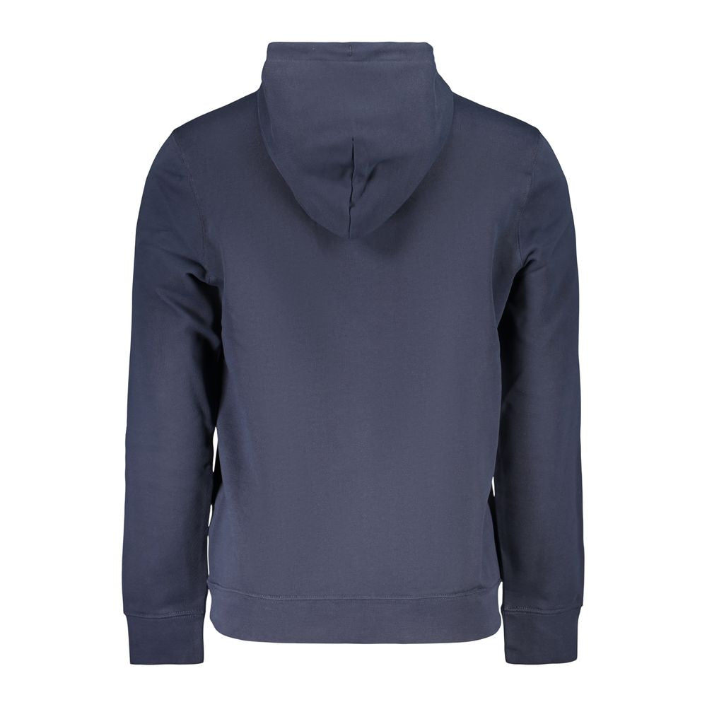 Hooded Sweatshirt Hoodie by Calvin Klein for men in cotton blue & print features an luminous silhouette, showcasing a sophisticated hooded neckline and for a truly luminous look.