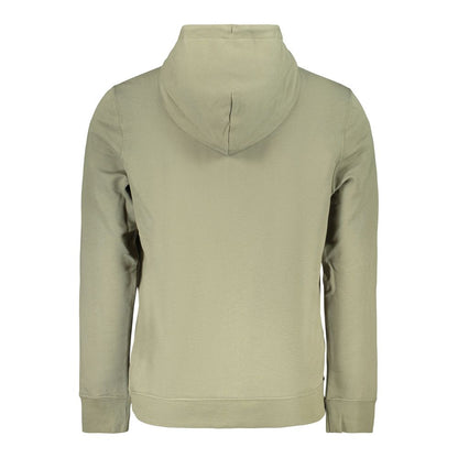 Hooded Sweatshirt Hoodie by Calvin Klein for men in cotton green features an avant-garde silhouette, showcasing a sophisticated hooded neckline and detail for a truly avant-garde finish.