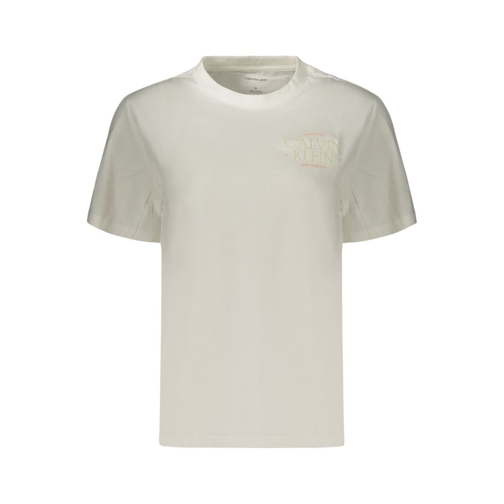 This Polo Shirt by Calvin Klein for women in cotton white & print presents a flawless silhouette, showcasing flawless detailing and a refined crew neckline for a truly flawless aesthetic.