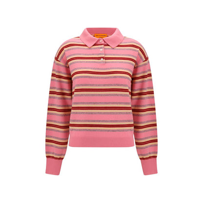 Sweater by Guest in Residence for women in cashmere & capra leather multicolor & striped showcases a discreet silhouette, finished with a discreet and for a discreet look.