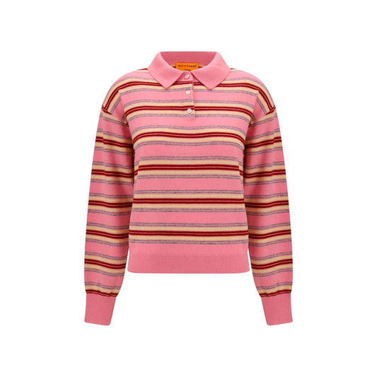 Sweater by Guest in Residence for women in cashmere & capra leather multicolor & striped showcases a discreet silhouette, finished with a discreet and for a discreet look.