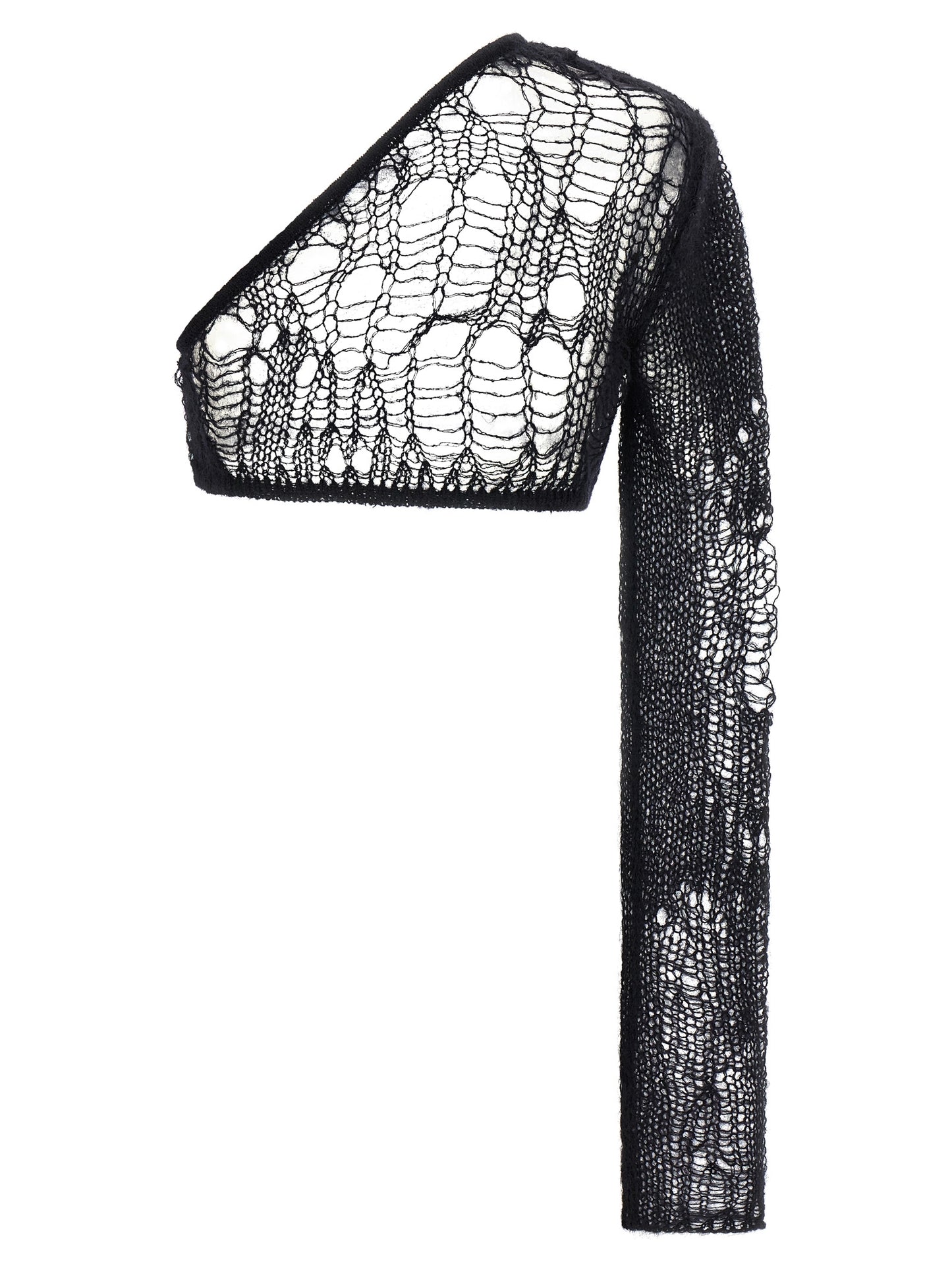 Tank Top by Rick Owens for women in mohair wool & nylon black showcases a sumptuous silhouette, artfully detailed with a sumptuous and for a truly sumptuous finish.